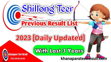 shillong teer previous 2023